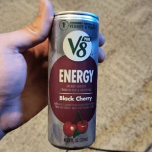 V8 +Energy Passionfruit Orange Guava Juice Energy Drink, 8 fl oz Can
